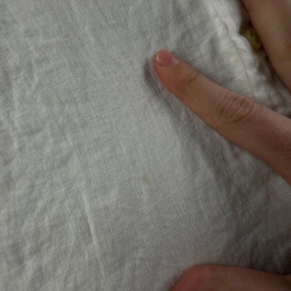 Ralph Lauren XL All Linen White Long Sleeve Button Up Shirt Men Blue Pony Logo - Picture 13 of 16